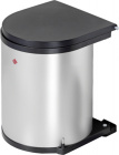  - Abfallsammler rund 15 Liter silber
