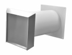  - Teleskop-Mauerkasten rund 125mm Edelstahlgitter