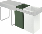  - Double Boy 2x 15 Liter Eimer grün/ weiß