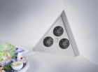  - ST 3007-C Ecksteckdose 3-fach Edelstahl